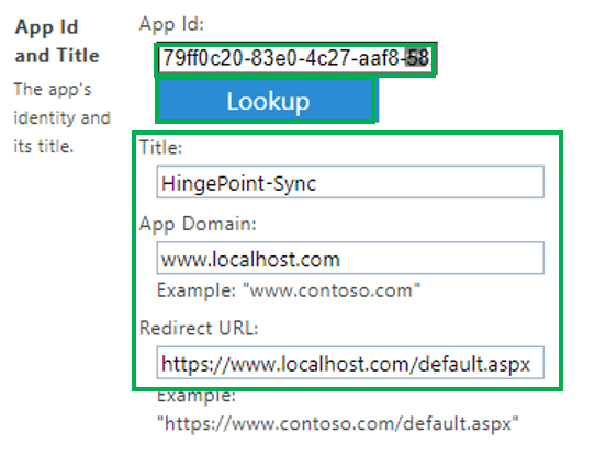 06. Create Sharepoint Credentials 7 Hingepoint Proconnector |