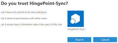06. Create Sharepoint Credentials 13 Hingepoint Proconnector |