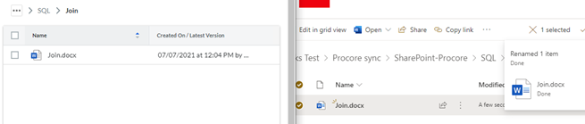 02. Procore - Sharepoint Test Cases 13 Hingepoint Proconnector |
