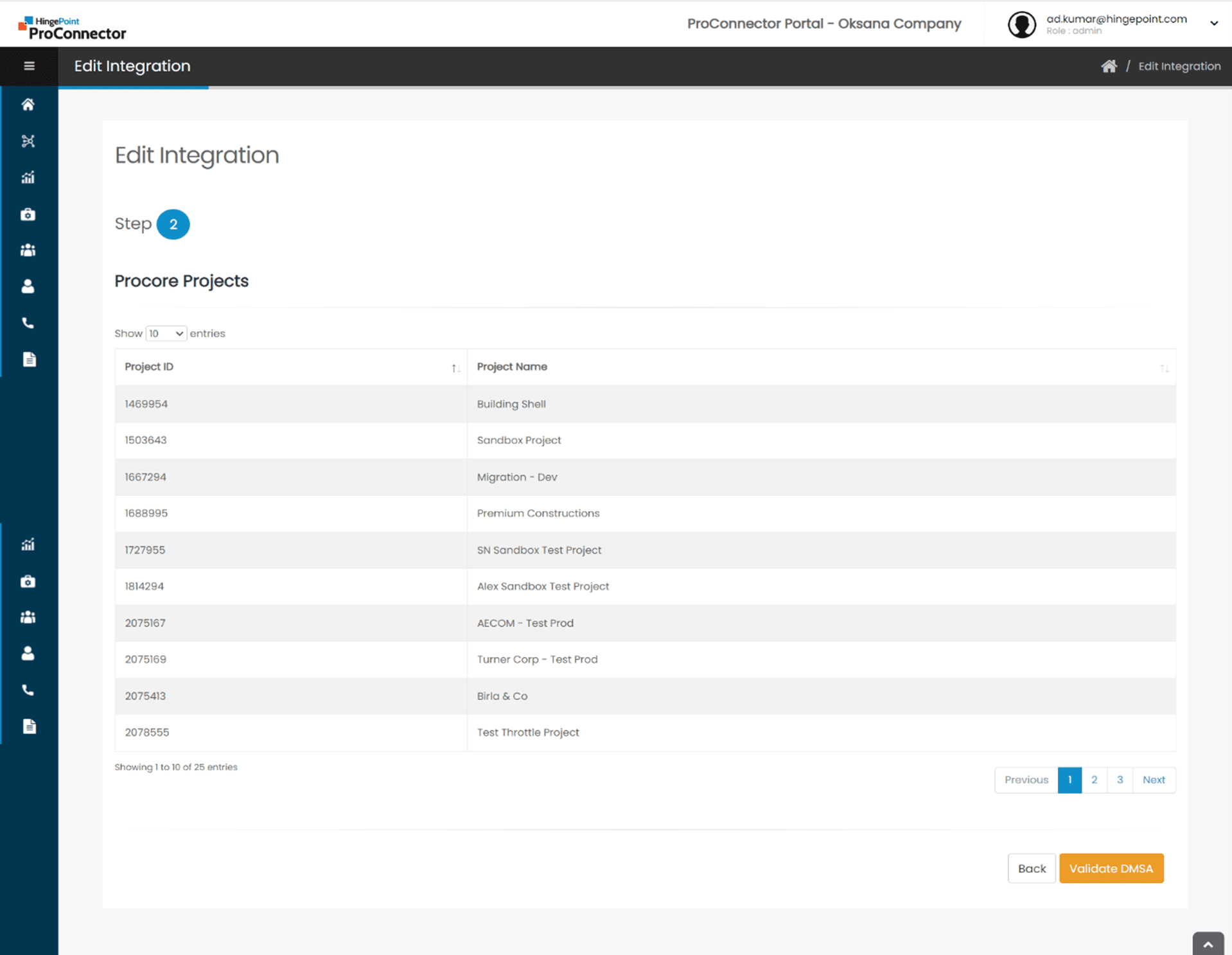 04. Procore Dmsa Keys Validation 5 Hingepoint Proconnector |