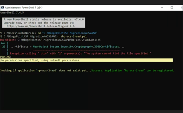07. Migrate Sharepoint Credentials From Acs To Aad 7 Permission